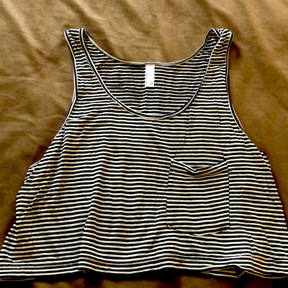 American Apparel Striped Crop Tank - Women’s